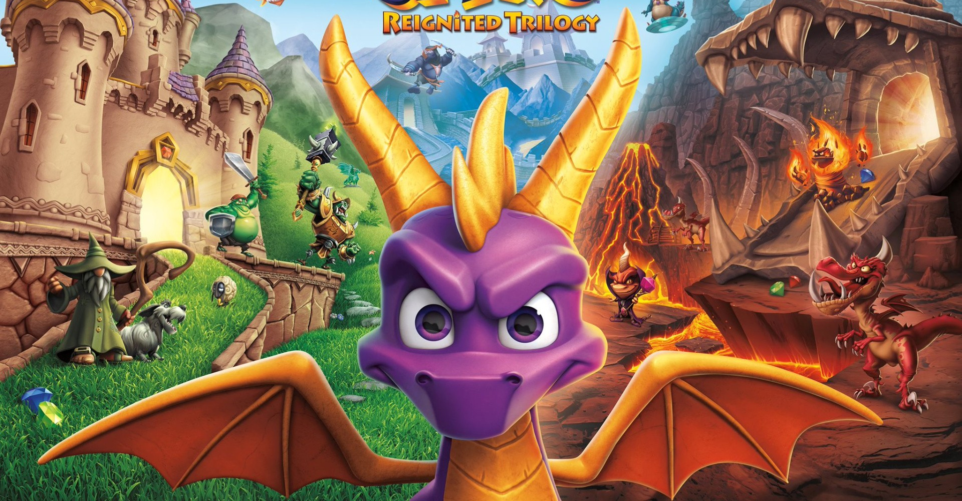 Spyro Reignited colorful platforming world